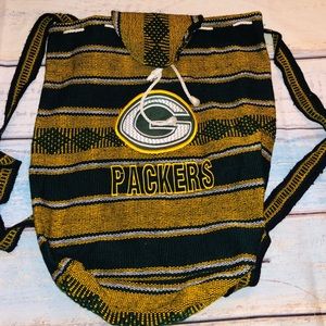 New Green Bay Packers knitted backpack 🎒 🏈